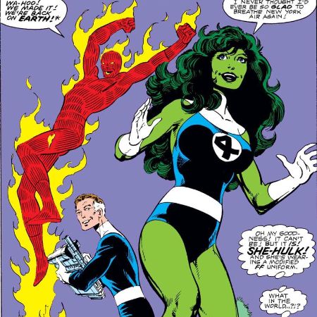 She-Hulk in the Fantastic Four Team in Comics